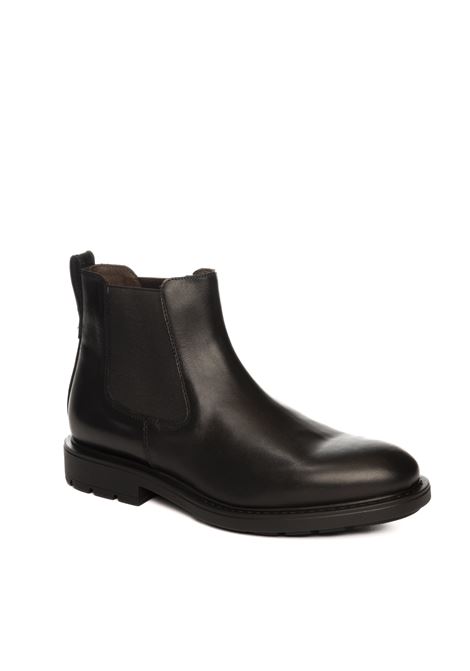 Blaack leather chelsea boot NERO GIARDINI | 001663GUANTO-100